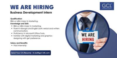 Internship Opportunity at GCL International Bangladesh